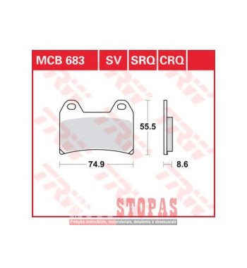 TRW BRAKE PAD ALLROUND ORGANIC STANDARD