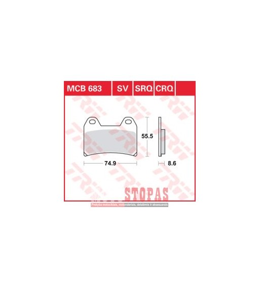 TRW BRAKE PAD ALLROUND ORGANIC STANDARD