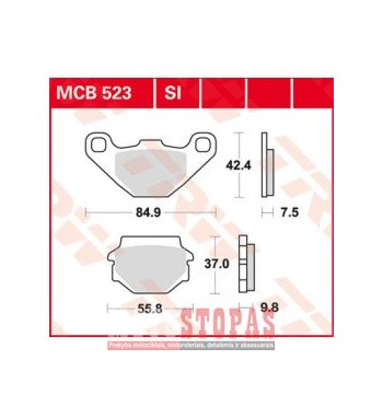 TRW BRAKE PAD ALLROUND ORGANIC STANDARD