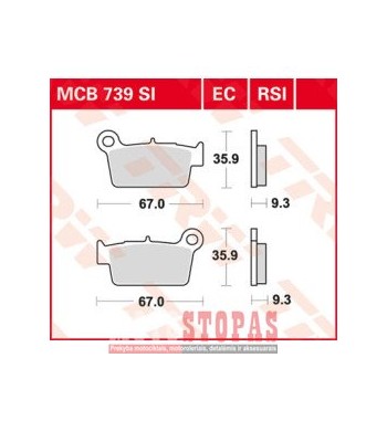 TRW BRAKE PAD SI SINTER OFFROAD