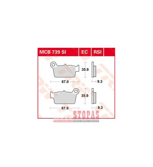 TRW BRAKE PAD SI SINTER OFFROAD