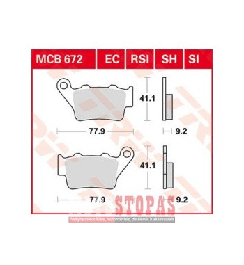 TRW BRAKE PAD ALLROUND ORGANIC