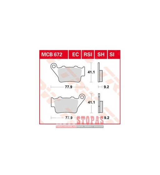TRW BRAKE PAD ALLROUND ORGANIC