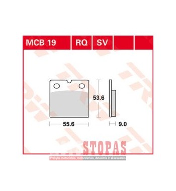 TRW BRAKE PAD ALLROUND ORGANIC STANDARD