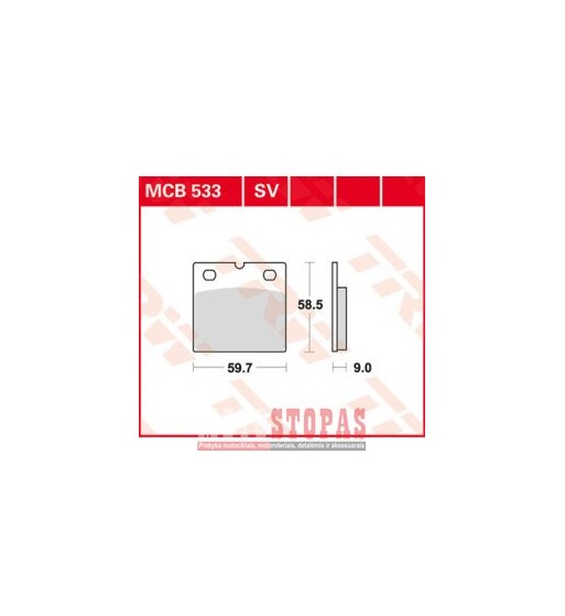 TRW BRAKE PAD ALLROUND ORGANIC STANDARD 