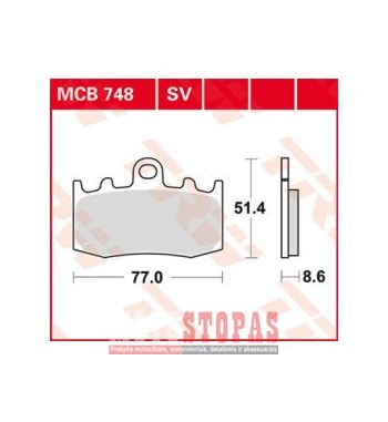  TRW BRAKE PAD ALLROUND ORGANIC STANDARD