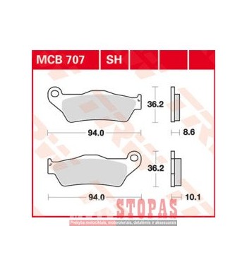 TRW BRAKE PAD ALLROUND ORGANIC