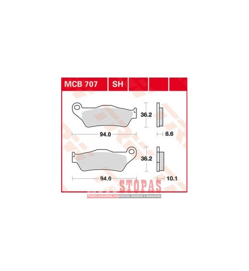 TRW BRAKE PAD ALLROUND ORGANIC