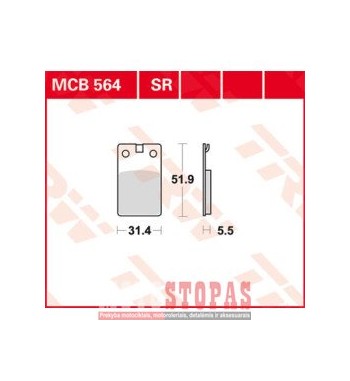 TRW BRAKE PAD ALLROUND ORGANIC STANDARD 