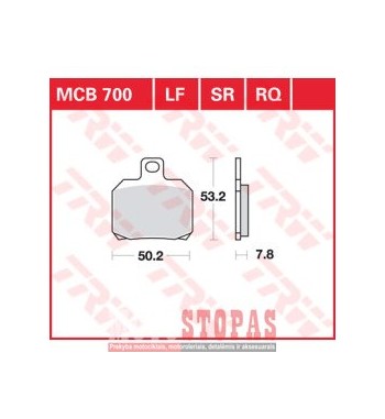 TRW BRAKE PAD ALLROUND ORGANIC STANDARD