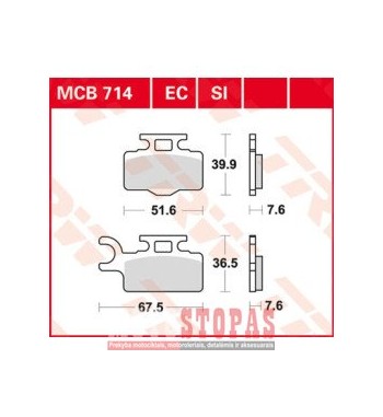 TRW BRAKE PAD SI SINTER OFFROAD