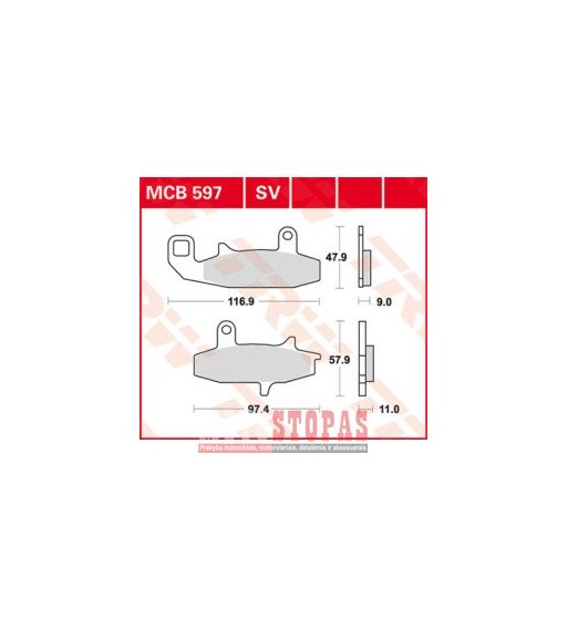 TRW BRAKE PAD ALLROUND ORGANIC STANDARD