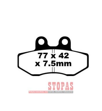 EBC BRAKE PAD FA SERIES ORGANIC