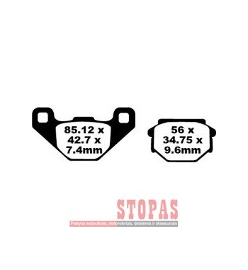 EBC BRAKE PAD FA SERIES ORGANIC