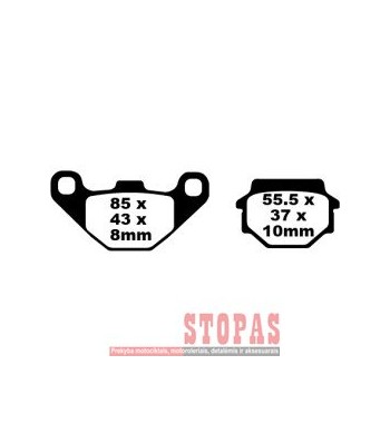 EBC BRAKE PAD FA SERIES ORGANIC 