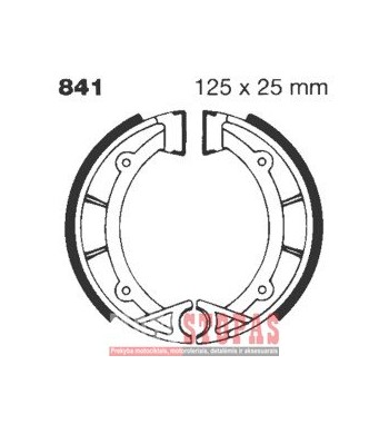 EBC BRAKE SHOE WATER GROOVED SERIES ORGANIC
