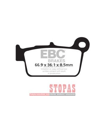 EBC BRAKE PAD FA-R SERIES SINTERED METAL