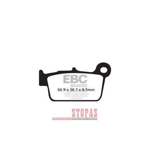 EBC BRAKE PAD FA-R SERIES SINTERED METAL