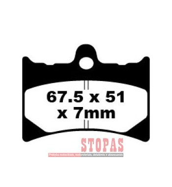 EBC BRAKE PAD FA SERIES ORGANI
