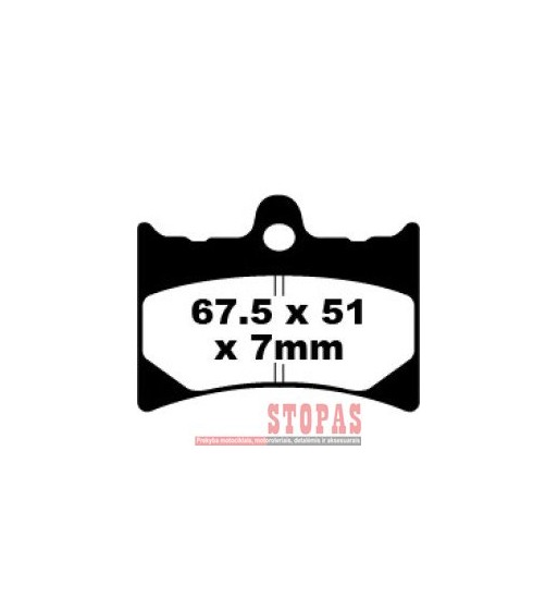 EBC BRAKE PAD FA SERIES ORGANI