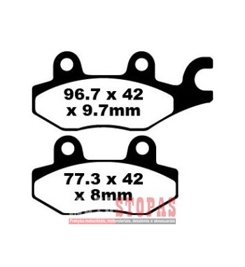 EBC BRAKE PAD FA-TT SERIES CARBON FIBER