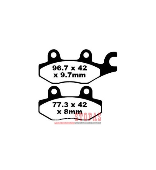 EBC BRAKE PAD FA-TT SERIES CARBON FIBER