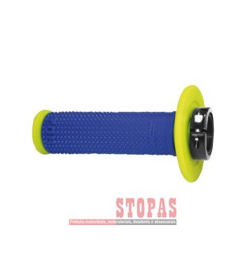 PRO GRIP 708 OFFROAD SINGLE DENSITY LOCK ON GRIPS FLUO YELLOW/BLUE