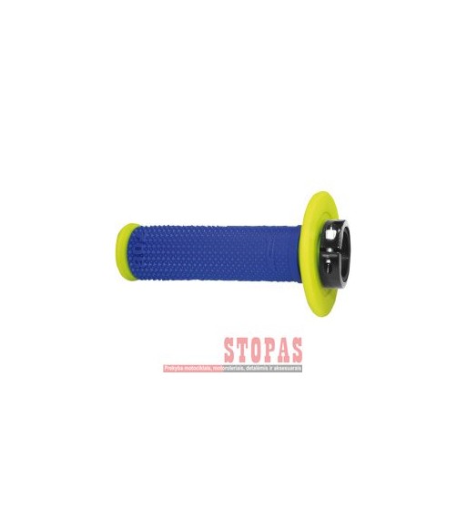 PRO GRIP 708 OFFROAD SINGLE DENSITY LOCK ON GRIPS FLUO YELLOW/BLUE