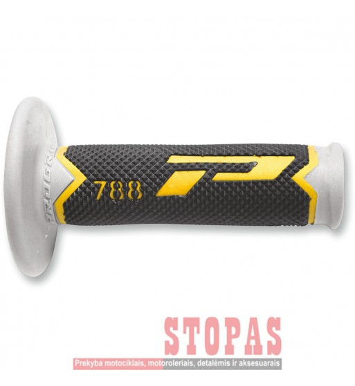 PRO GRIP GRIPS TRIPLE DENSITY OFFROAD 788 CLOSED END BLACK/GRAY/YELLOW