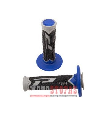 PRO GRIP GRIPS TRIPLE DENSITY OFFROAD 788 CLOSED END GREY/BLUE/BLACK
