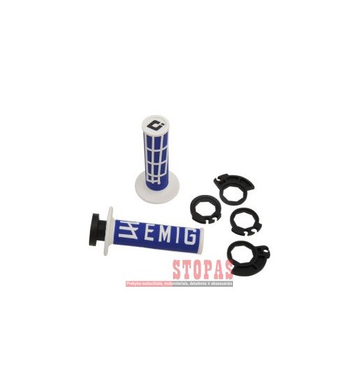 ODI EMIG RACING V2 HALF-WAFFLE GRIP BLUE/WHITE