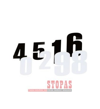 MOOSE RACING HARD-PARTS RACE NUMBER BLACK 4.5  2