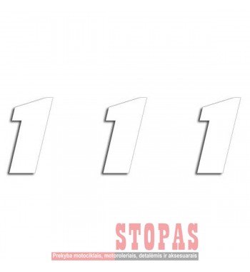 BLACKBIRD RACING STARTINIAI NUMERIAI  3 PACK WHITE