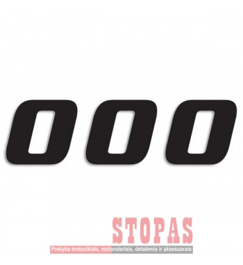 BLACKBIRD RACING STARTINIAI NUMERIAI 3 PACK BLACK