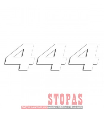 BLACKBIRD RACING STARTINIAI NUMERIAI 3 PACK WHITE