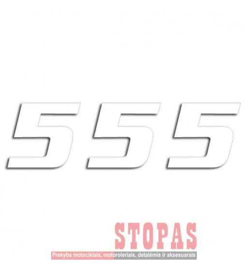 BLACKBIRD RACING STARTINIAI NUMERIAI 3 PACK WHITE
