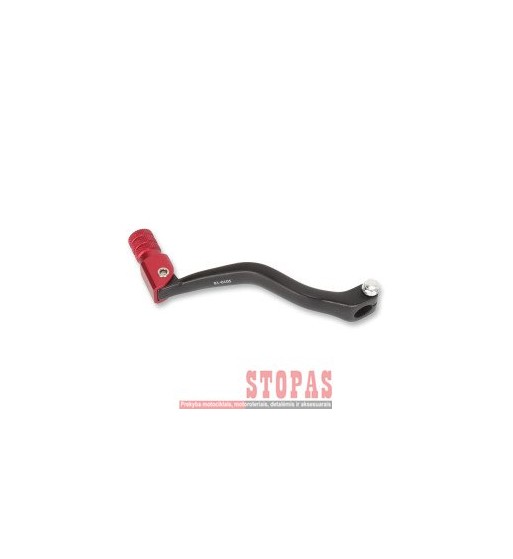 MOOSE RACING HARD-PARTS SHIFT LEVER FOLDING FORGED ALUMINUM RED