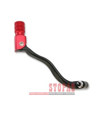 MOOSE RACING HARD-PARTS SHIFT LEVER FOLDING FORGED ALUMINUM RED