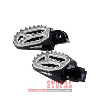 MOOSE RACING HARD-PARTS QUALIFIER FOOTPEG BLACK