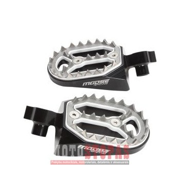MOOSE RACING HARD-PARTS QUALIFIER FOOTPEG BLACK