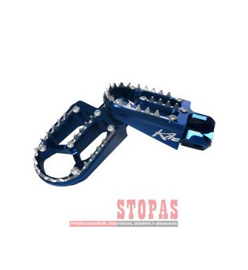 KITE FOOTPEGS ALUMINIUM|STAINLESS STEEL ALUMINIUM BLUE
