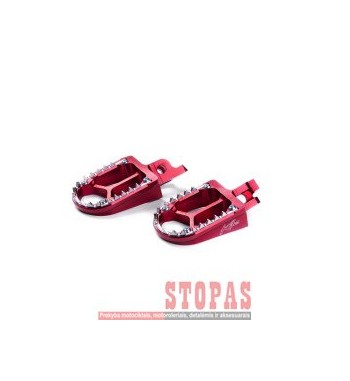 KITE FOOTPEGS MX-EN ALUMINIUM CUSTOM REPLACEMENT RED