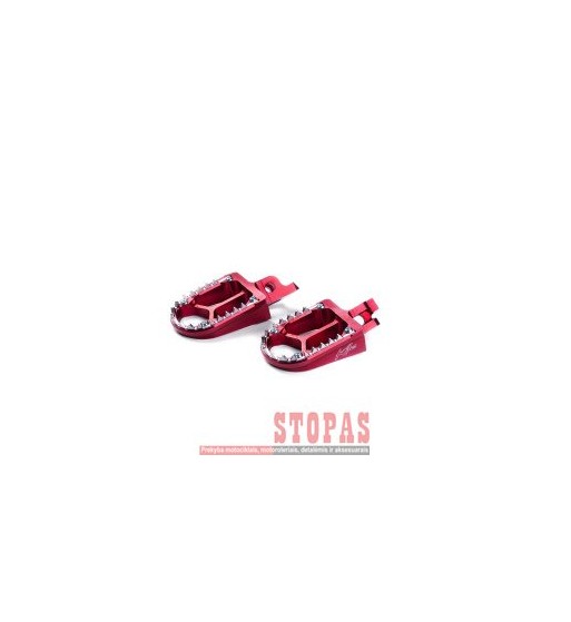 KITE FOOTPEGS MX-EN ALUMINIUM CUSTOM REPLACEMENT RED