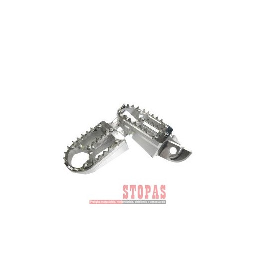  KITE FOOTPEGS ALUMINIUM|STAINLESS STEEL ALUMINIUM SILVER