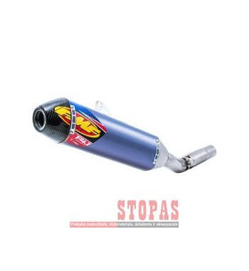 FMF FACTORY 4.1 RCT SLIP-ON MUFFLER TITANIUM & CARBON BLUE ANODIZED KAWASAKI