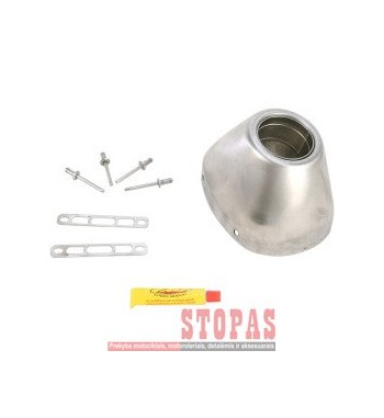 FMF FACTORY 4.1 RCT STAINLESS STEEL END CAP KIT