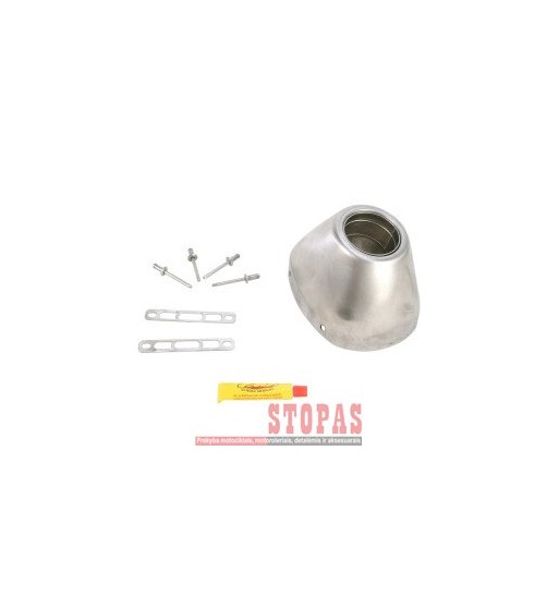 FMF FACTORY 4.1 RCT STAINLESS STEEL END CAP KIT