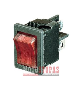 DRAG SPECIALTIES ROCKER SWITCH ON/OFF LIGHTED RED