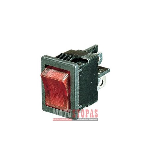 DRAG SPECIALTIES ROCKER SWITCH ON/OFF LIGHTED RED