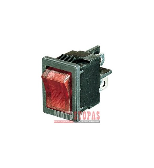 DRAG SPECIALTIES ROCKER SWITCH ON/OFF LIGHTED RED